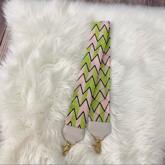 SALT Handbags - SALT | Rare White The Mari Green & Pink Bag Strap